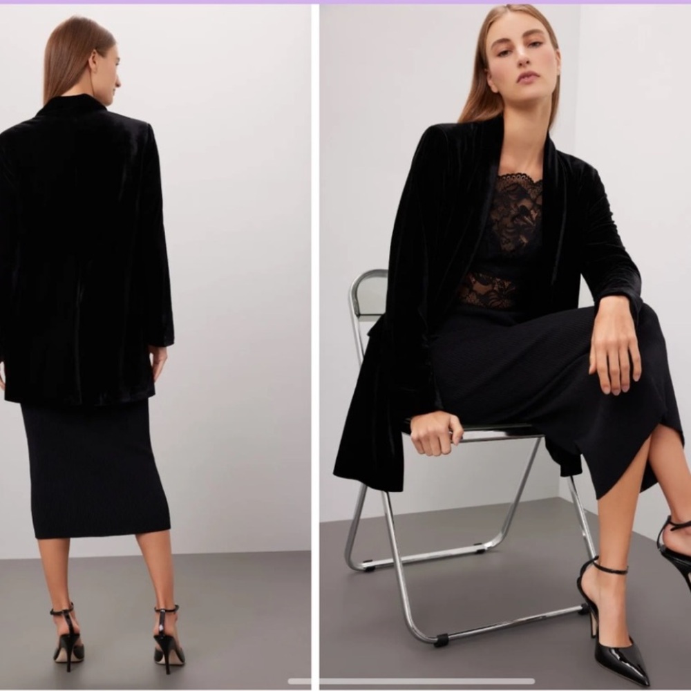 English Factory Black Velvet‎ 
Evening Blazer Size M